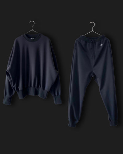 tkio double knit set [BLACK]