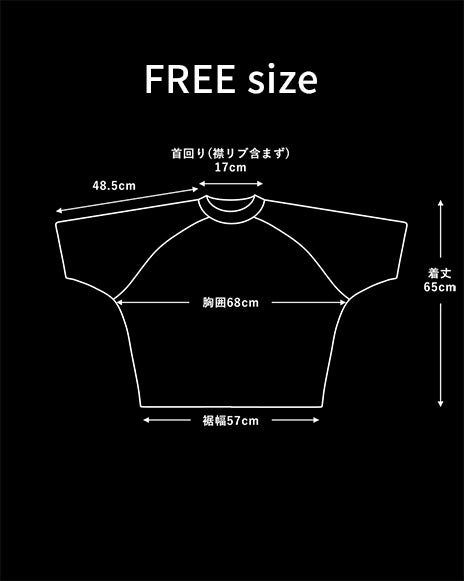 tkio kite sleeve tee[BLACK] [ONE size]