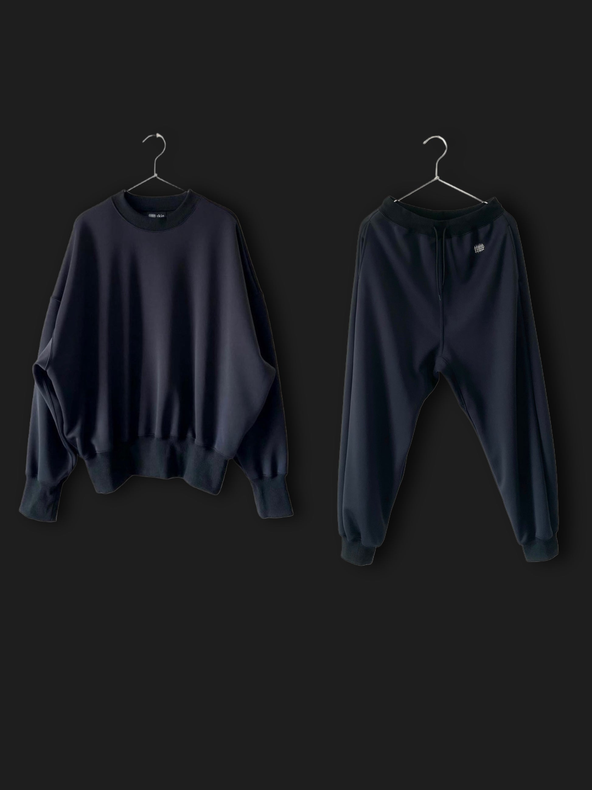 tkio double knit set [BLACK] [tops：FREE][bottoms：S]